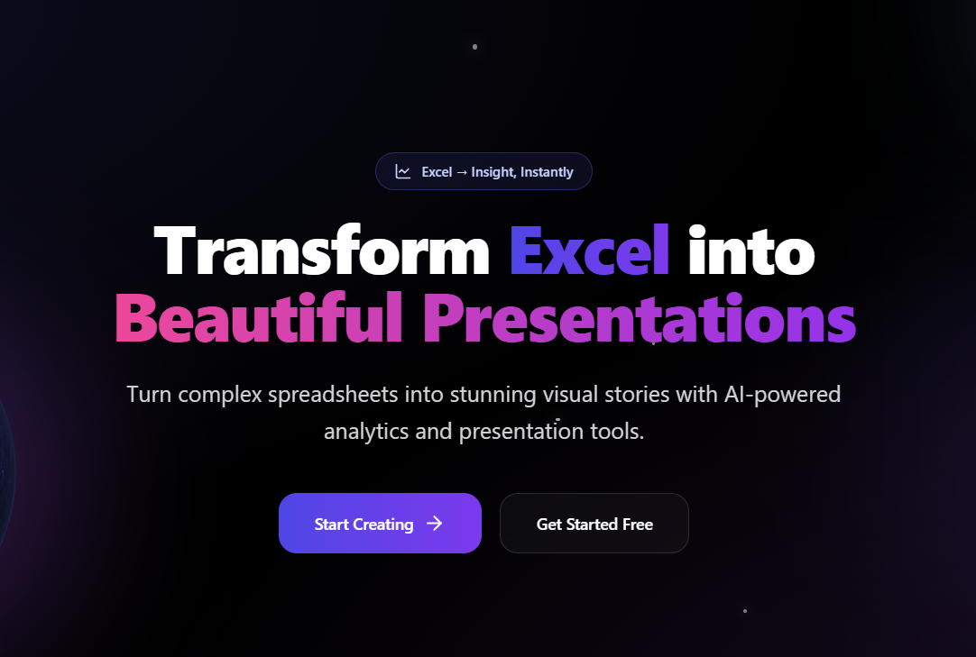 Excel Analytics Platform